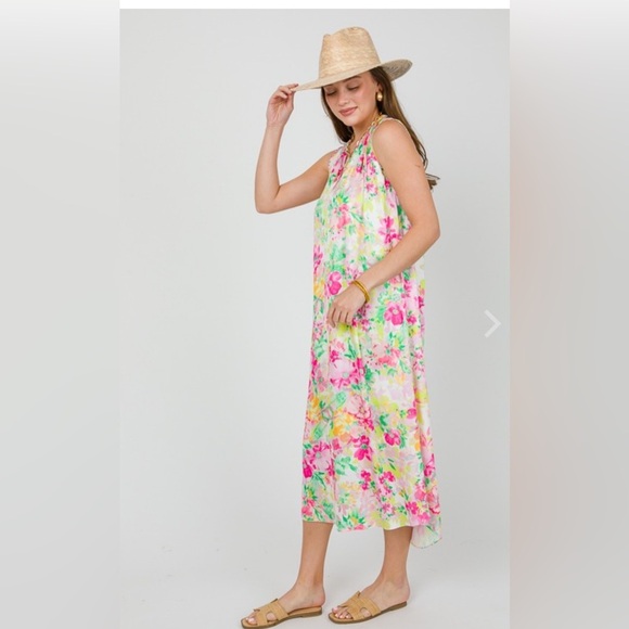 Current Air Multicolor Floral Dress size L - Picture 3 of 7